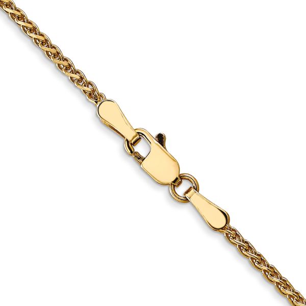 Leslie's 14K 1.4mm D/C Spiga Chain Image 3 Greenfield Jewelers Pittsburgh, PA
