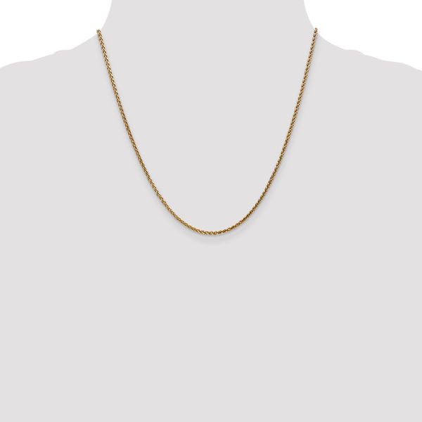 Leslie's 14K 1.8mm Solid D/C Spiga Chain Image 4 Greenfield Jewelers Pittsburgh, PA
