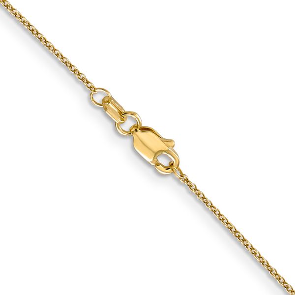 Leslie's 14K .9mm Round Cable Chain Image 3 Lennon's W.B. Wilcox Jewelers New Hartford, NY