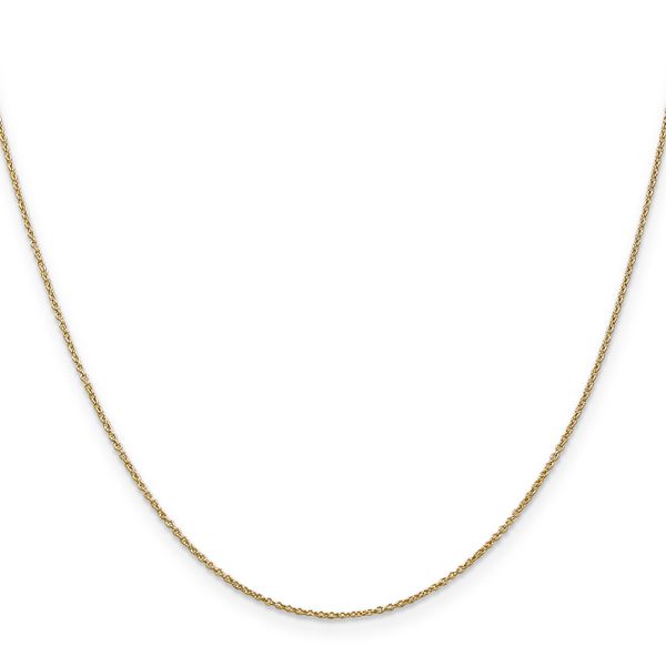 Leslie's 14K .9mm Round Cable Chain Image 2 Peran & Scannell Jewelers Houston, TX