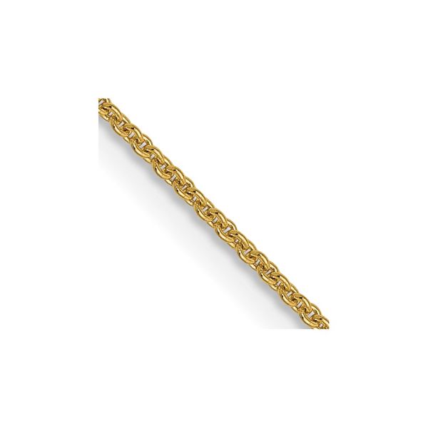 Leslie's 14K .9mm Round Cable Chain Peran & Scannell Jewelers Houston, TX