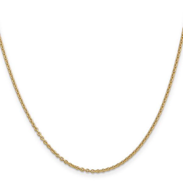 Leslie's 14K 1.95mm Round Cable Chain Image 2 L.I. Goldmine Smithtown, NY