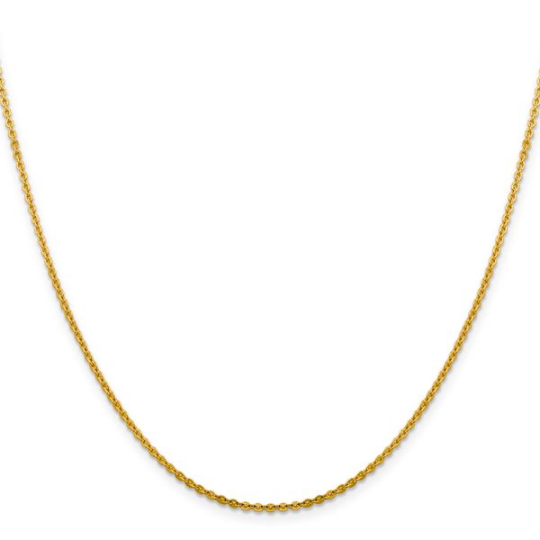 Leslie's 14K 1.95mm Flat Cable Chain Image 2 Peran & Scannell Jewelers Houston, TX