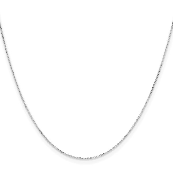 Leslie's 14K White Gold .85mm D/C Rolo Chain Image 2 Branham's Jewelry East Tawas, MI