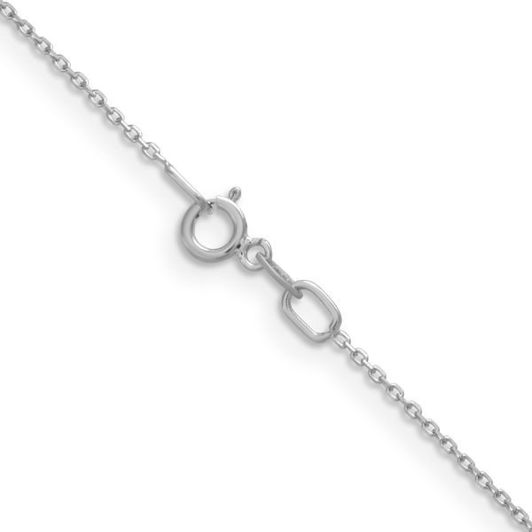 Leslie's 14K White Gold .85mm D/C Rolo Chain Image 3 Diamond Design Jewelers Somerset, KY
