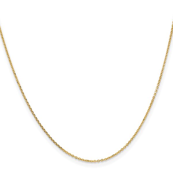 Leslie's 14K 1.05mm D/C Rolo Chain Image 2 Peran & Scannell Jewelers Houston, TX