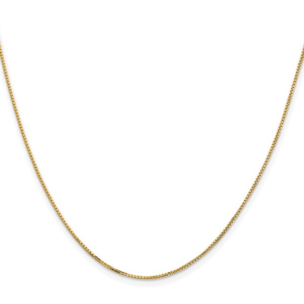 Leslie's 14K 1mm Concave Box Chain Image 2 Johnson Jewellers Lindsay, ON