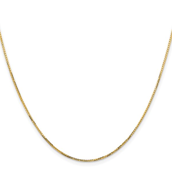 Leslie's 14K 1.10mm Concave Box Chain Image 2 Carroll's Jewelers Doylestown, PA