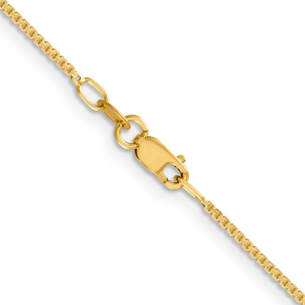 Leslie's 14K 1.2mm Concave Box Chain Image 3 Greenfield Jewelers Pittsburgh, PA