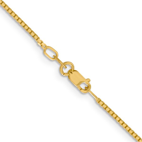 Leslie's 14K 1.3mm Concave Box Chain Image 3 Arlene's Fine Jewelry Vidalia, GA