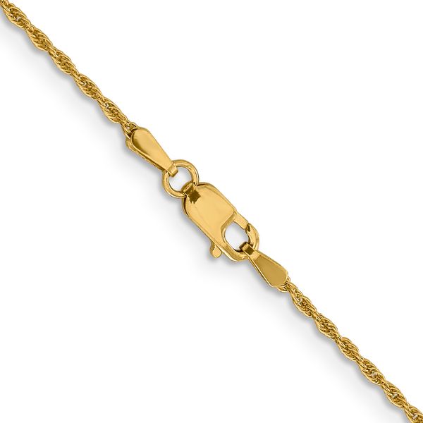 Leslie's 14K 1.3mm Loose Rope Chain Image 3 Peran & Scannell Jewelers Houston, TX