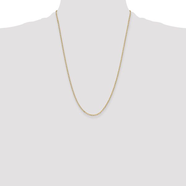 Leslie's 14k 2.2mm Semi-Solid Beveled D/C Paperclip Chain Image 4 Oak Valley Jewelers Oakdale, CA