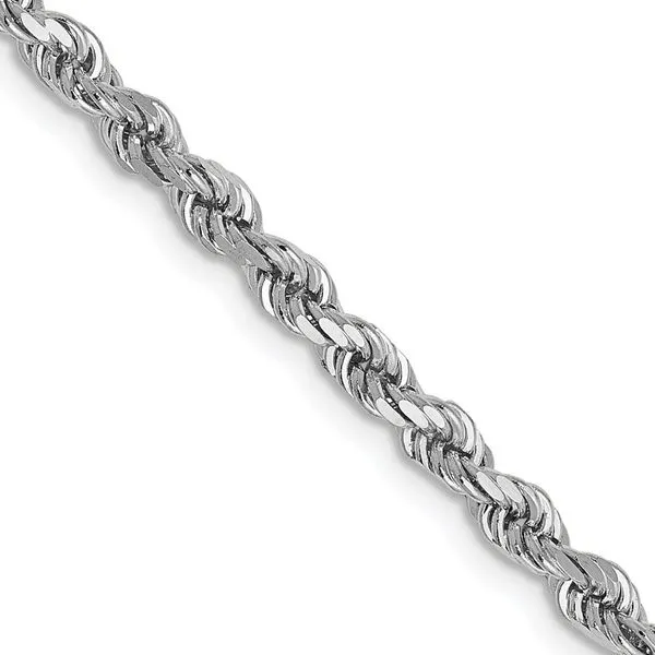 White gold diamond rope chain Clearance