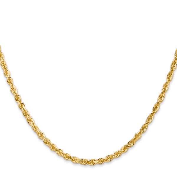 Leslie's 14k 3.0mm Diamond-Cut Lightweight Rope Chain Image 2 Cone Jewelers Carlsbad, NM