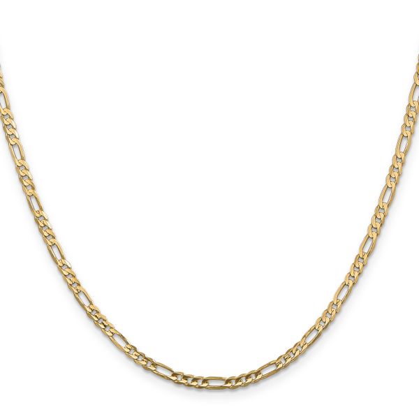 Leslie's 14k 3mm Concave Open Figaro Chain Image 2 Glatz Jewelry Aliquippa, PA