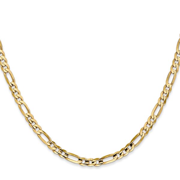 Leslie's 14k 4mm Concave Open Figaro Chain Image 2 Greenfield Jewelers Pittsburgh, PA