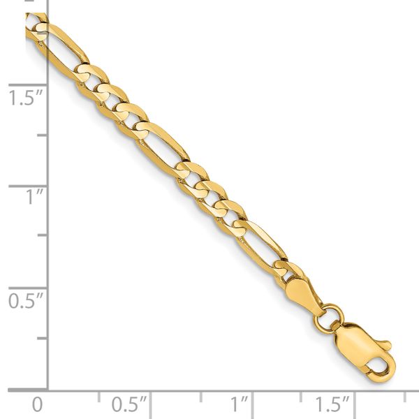 Leslie's 14k 4mm Concave Open Figaro Chain Image 2 Greenfield Jewelers Pittsburgh, PA