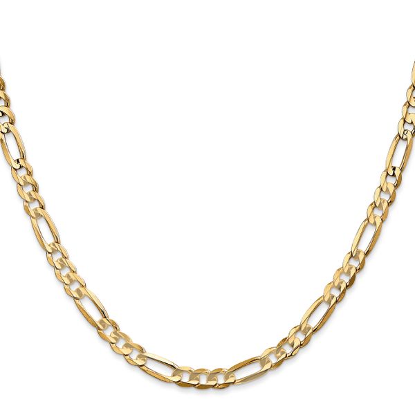 Leslie's 14k 4.5mm Concave Open Figaro Chain Image 2 L.I. Goldmine Smithtown, NY