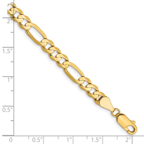 Leslie's 14k 5.5mm Concave Open Figaro Chain Image 2 Glatz Jewelry Aliquippa, PA