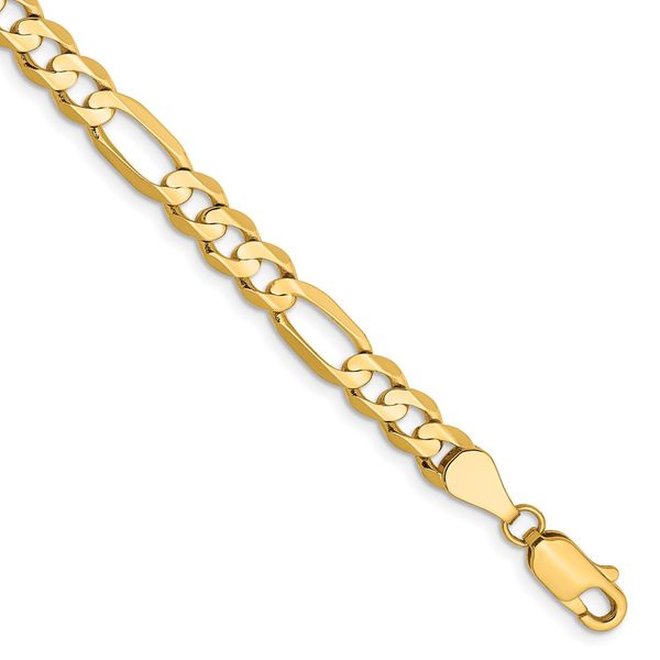 Leslie's 14k 5.5mm Concave Open Figaro Chain Cone Jewelers Carlsbad, NM