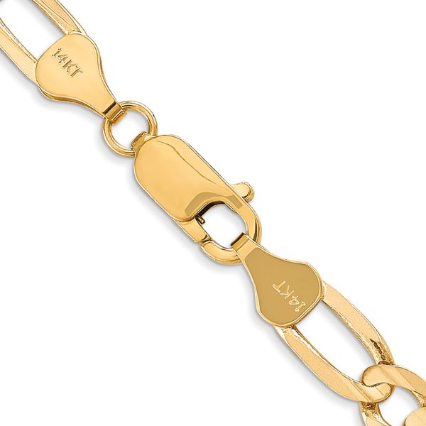 Leslie's 14k 6mm Concave Open Figaro Chain Image 3 Carroll's Jewelers Doylestown, PA