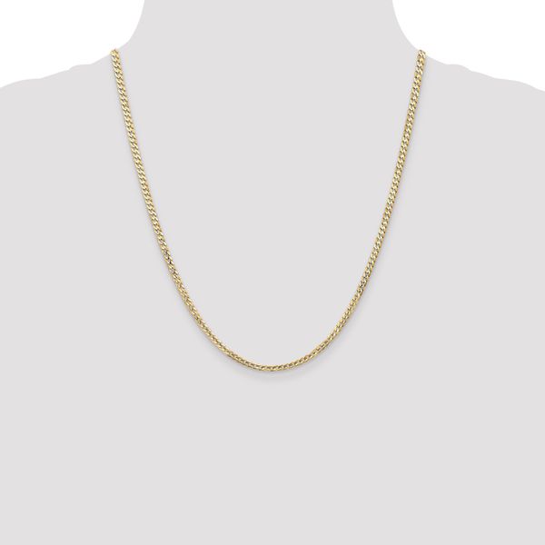 Leslie's 14k 3mm Open Concave Curb Chain Image 4 Peran & Scannell Jewelers Houston, TX
