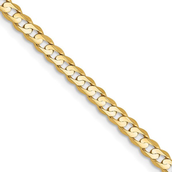 Leslie's 14k 3mm Open Concave Curb Chain Cone Jewelers Carlsbad, NM