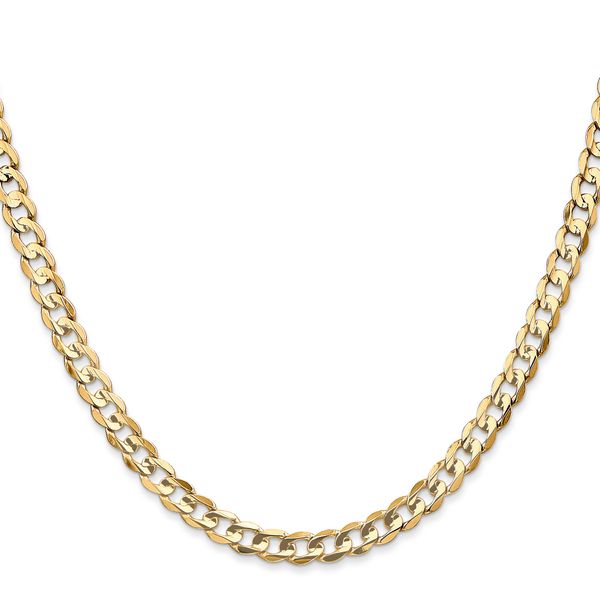 Leslie's 14k 4.5mm Open Concave Curb Chain Image 2 Cone Jewelers Carlsbad, NM
