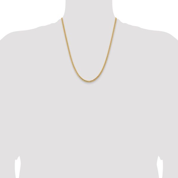Leslie's 14k 3.5mm Solid Miami Cuban Chain Image 4 Greenfield Jewelers Pittsburgh, PA