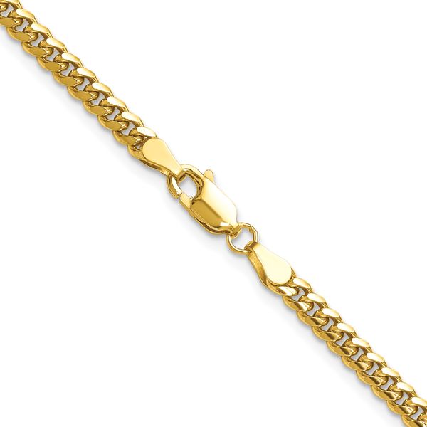 Leslie's 14k 3.5mm Solid Miami Cuban Chain Image 3 L.I. Goldmine Smithtown, NY