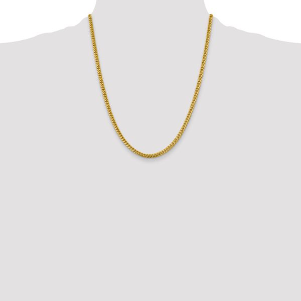 Leslie's 14k 4.25mm Solid Miami Cuban Chain Image 4 Peran & Scannell Jewelers Houston, TX
