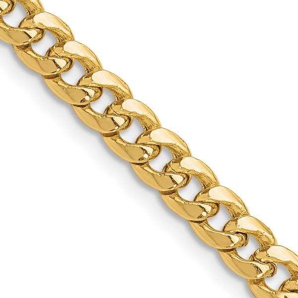 Leslie's 14k 4.3mm Solid Miami Cuban Chain Greenfield Jewelers Pittsburgh, PA