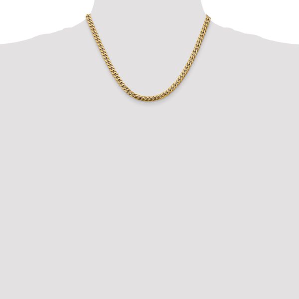 Leslie's 14k 5mm Solid Miami Cuban Chain Image 4 Greenfield Jewelers Pittsburgh, PA