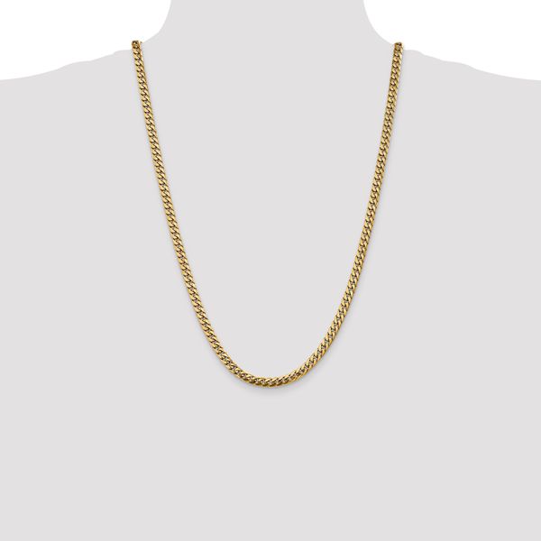 Leslie's 14k 5mm Solid Miami Cuban Chain Image 4 Peran & Scannell Jewelers Houston, TX