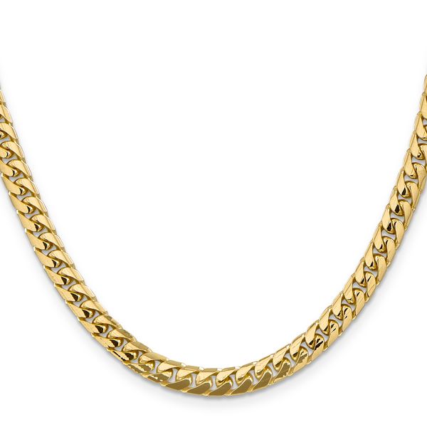 Leslie's 14k 5.5mm Solid Miami Cuban Chain Image 2 L.I. Goldmine Smithtown, NY