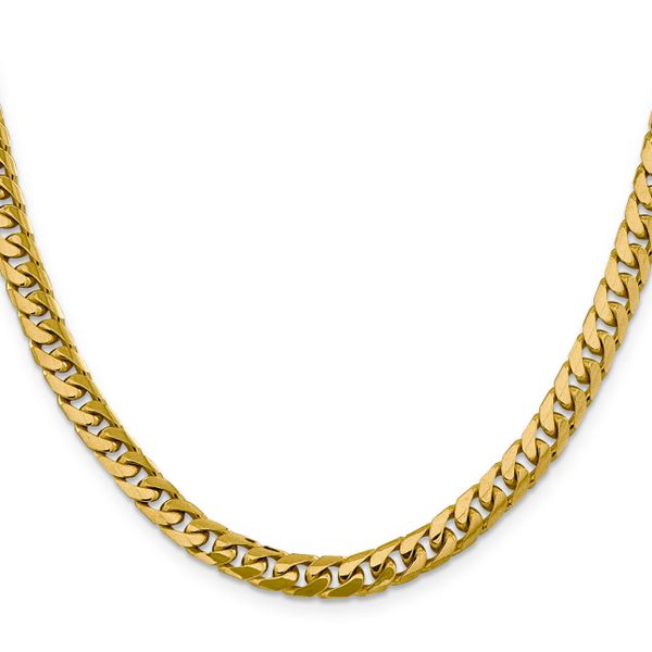 Leslie's 14k 6.25mm Solid Miami Cuban Chain Image 2 Cone Jewelers Carlsbad, NM