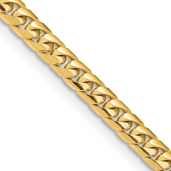 Leslie's 14k 6.75mm Solid Miami Cuban Chain Greenfield Jewelers Pittsburgh, PA