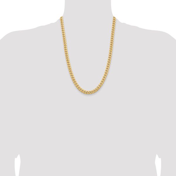 Leslie's 14k 6.75mm Solid Miami Cuban Chain Image 4 L.I. Goldmine Smithtown, NY