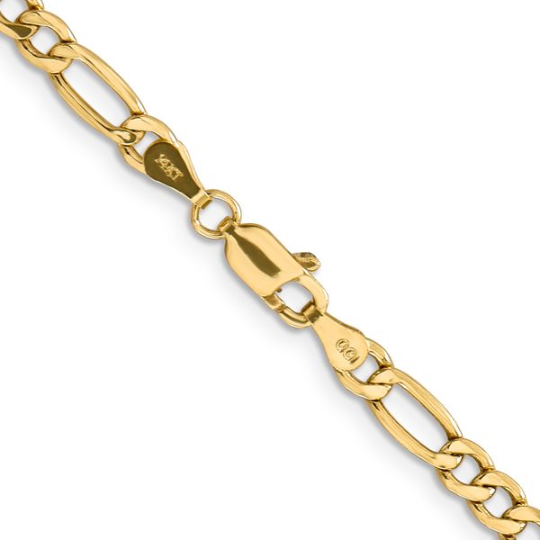 Leslie's 14k 4.2mm Semi-Solid Figaro Chain Image 3 Cone Jewelers Carlsbad, NM