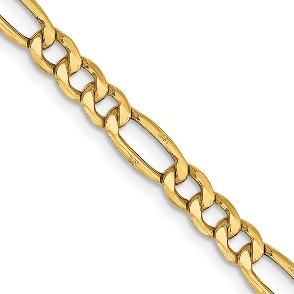 Leslie's 14k 4.2mm Semi-Solid Figaro Chain Carroll's Jewelers Doylestown, PA