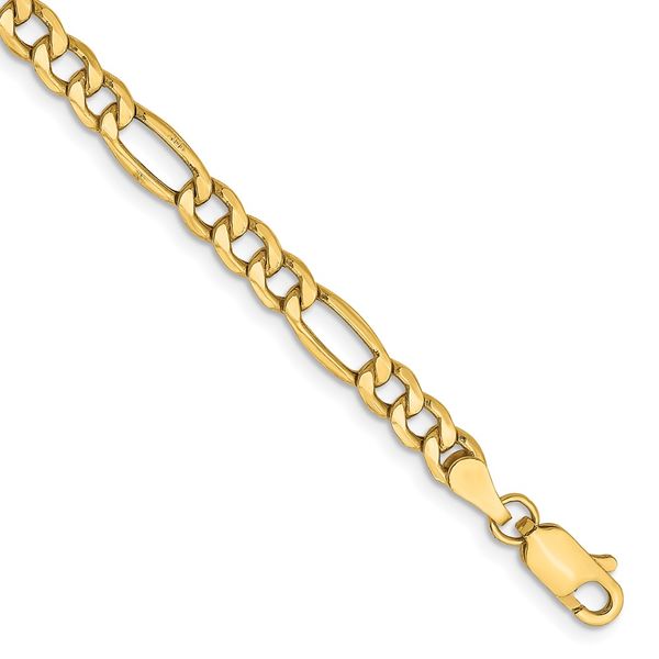Leslie's 14k 4.2mm Semi-Solid Figaro Chain Greenfield Jewelers Pittsburgh, PA