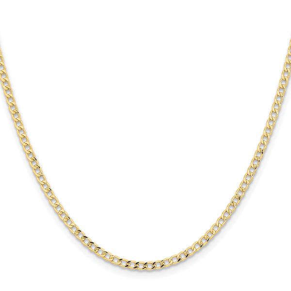 Leslie's 14k 2.85mm Semi-Solid Curb Chain Image 2 Greenfield Jewelers Pittsburgh, PA