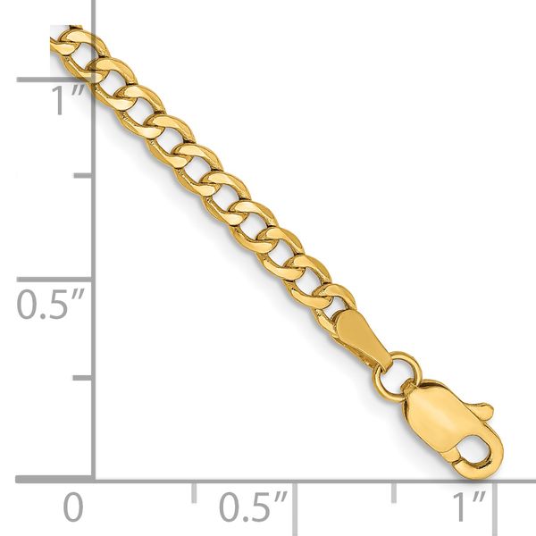 Leslie's 14k 2.85mm Semi-Solid Curb Chain Image 2 Branham's Jewelry East Tawas, MI