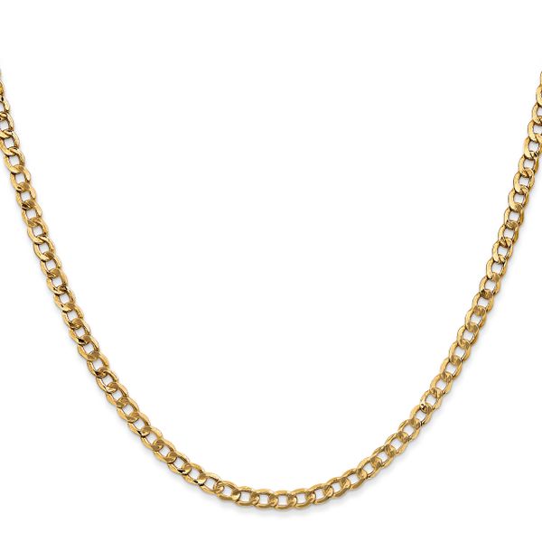Leslie's 14k 3.35mm Semi-Solid Curb Chain Image 2 L.I. Goldmine Smithtown, NY