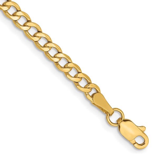 Leslie's 14k 3.35mm Semi-Solid Curb Chain Arlene's Fine Jewelry Vidalia, GA