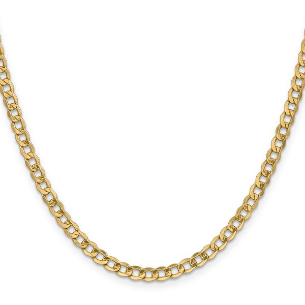 Leslie's 14k 4.3mm Semi-Solid Curb Chain Image 2 Greenfield Jewelers Pittsburgh, PA
