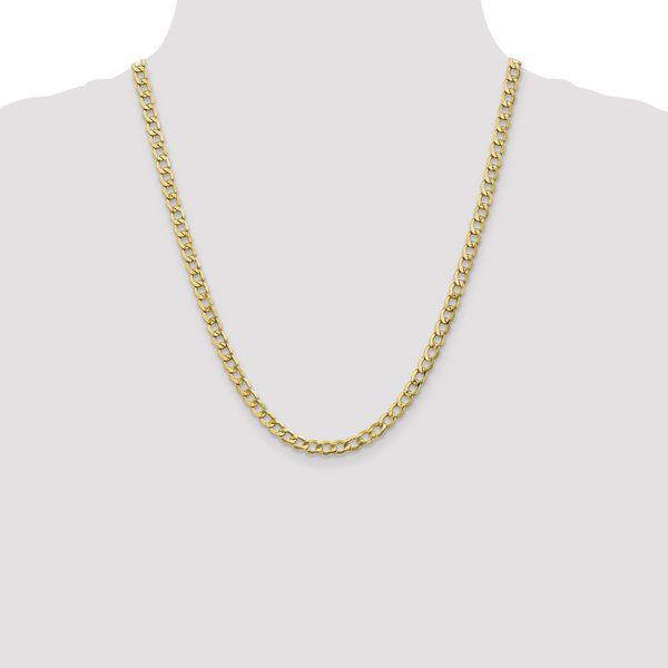 Leslie's 14k 5.25mm Semi-Solid Curb Chain Image 4 Diamond Design Jewelers Somerset, KY