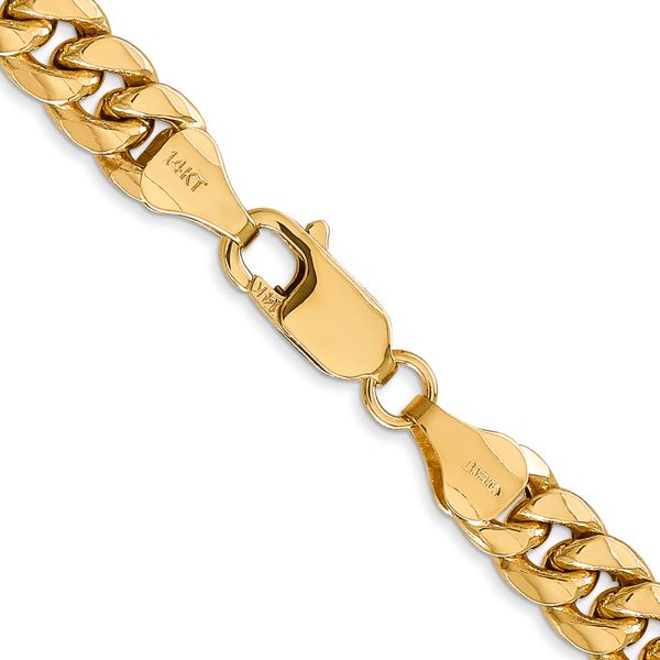 Leslie's 14k 6.75mm Semi-Solid Miami Cuban Chain Image 3 Greenfield Jewelers Pittsburgh, PA