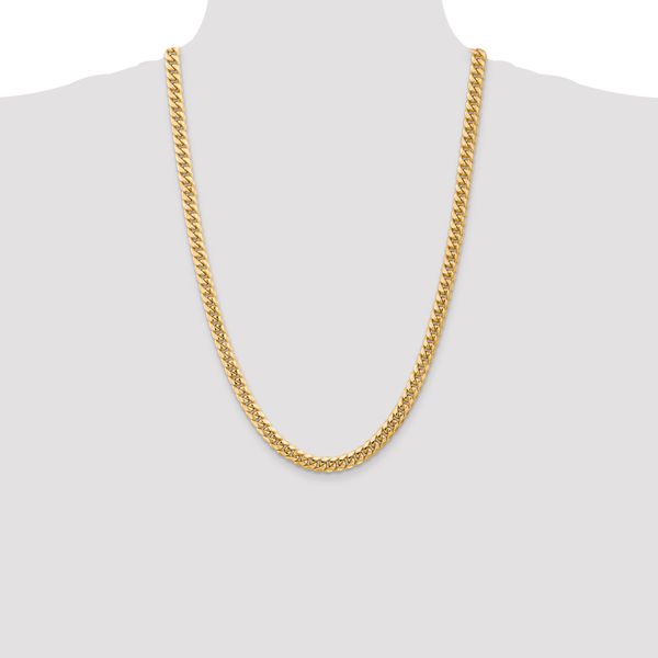 Leslie's 14k 6.75mm Semi-Solid Miami Cuban Chain Image 4 Greenfield Jewelers Pittsburgh, PA