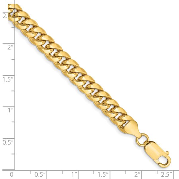 Leslie's 14k 6.75mm Semi-Solid Miami Cuban Chain Image 2 Greenfield Jewelers Pittsburgh, PA